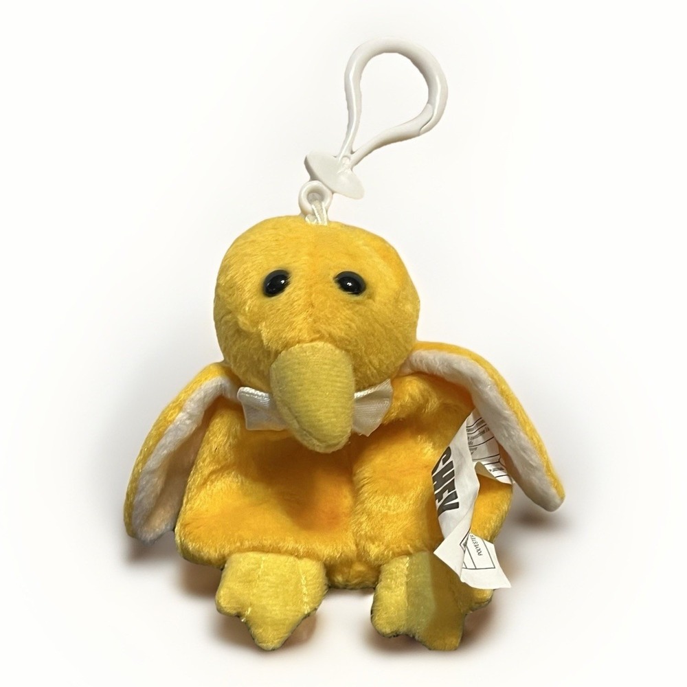 HERSHEY Yellow KIWI Bird HERSHEY'S Plastic Backpack Clip Keychain RARE Bow Tie